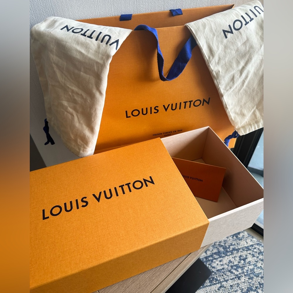 NEW LOUIS VUITTON DENIM Helios Wedge Sandal 💙 - Picture 11 of 13